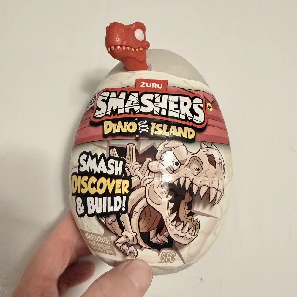 Zuru Smashers Dino Island Mini Egg Kids OS Red NEW Surprise‎ Slime Toy